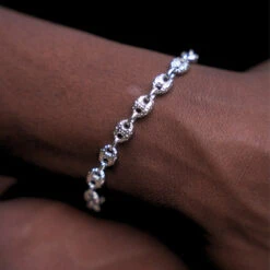 Hammered Mariner Bracelet - Silver -Men Jewelry Store 106 bd73ebbd 07b3 4c41 86d0 1099ff1c030d