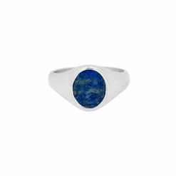 Blue Lapis Lazuli Signet Ring - Silver -Men Jewelry Store 10 396ddb7d a709 42ac 8f7a 29f0023000c0