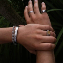 Hammered Mariner Bracelet - Gold -Men Jewelry Store 115 51c9c830 bada 4132 a8f0 2f9fb5dca167