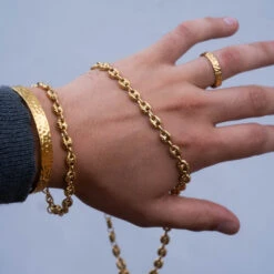 Hammered Mariner Bracelet - Silver -Men Jewelry Store 116 2399c006 8c86 4271 9ccd 327ec24a4080 1