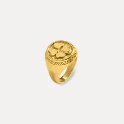 Four Leaf Clover Ring - Gold
