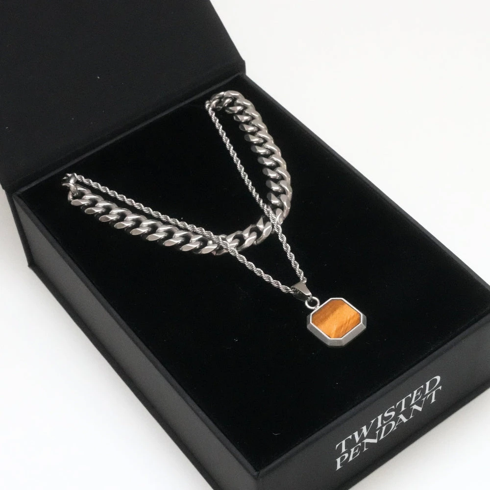 Tigers Eye Set (Silver) 7 Tigers Eye Set (Silver) - Image 5