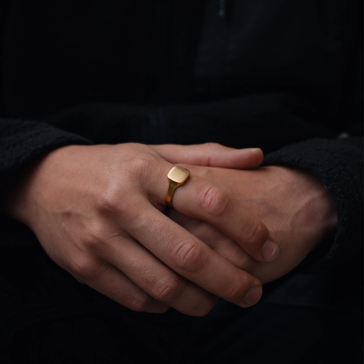 Matte Square Signet - Gold 4 Matte Square Signet - Gold - Image 2