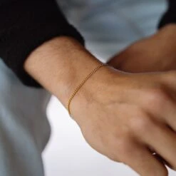 Gold Cuban Bracelet (2.5MM) -Men Jewelry Store 147 65ad150a de1f 4cfe 8ba3 044b2c22f028