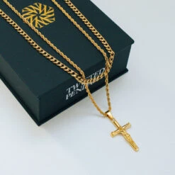 Crucifix Set (Gold)