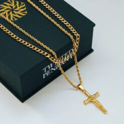 Crucifix Set (Gold) -Men Jewelry Store 16 1e4cc74a 685a 49fa bfd1 ad3b58408ec3