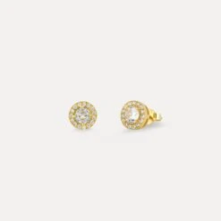 Round Diamond Stud (Gold)