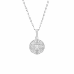 Mini Compass - Silver -Men Jewelry Store 1 16a54192 f781 4eca 8b04 5e0cb3f2515e