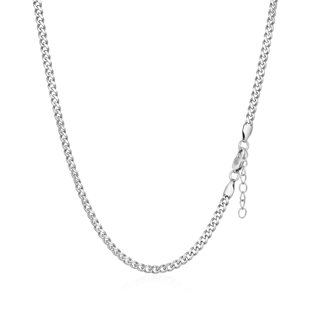Silver Matte Cuban Chain (3MM) 6 Silver Matte Cuban Chain (3MM) - Image 4