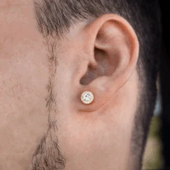 Round Diamond Stud (Silver) -Men Jewelry Store 1 4d7e0590 294a 41b3 88a4 bdc484531a13