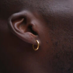 Hammered Hoop (Gold) 19 Hammered Hoop (Gold) -Men Jewelry Store 1 6b38aca9 3896 436d 87b0 d33ceec1ff1d