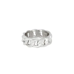 Twisted Cuban Band Ring - Silver -Men Jewelry Store 1 766ec78c f6d7 45d0 9ada 9afdda15e631