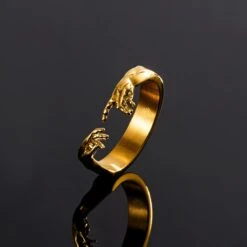 Creation Of Adam Ring - Gold