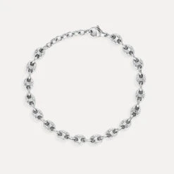 Hammered Mariner Bracelet - Silver