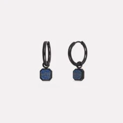 Lapis Lazuli Dangle (Black)