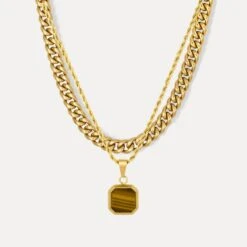 Tigers Eye Set (Gold)