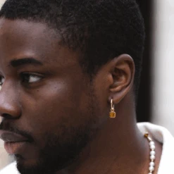 Tigers Eye Dangle (Silver) -Men Jewelry Store 2 2 64b71750 c18b 428f 9dd3 b1f64a5e3ee4