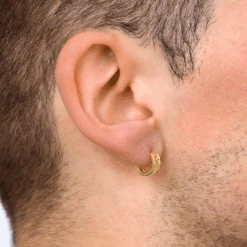 Pattern Hoop (Gold) 10 Pattern Hoop (Gold) -Men Jewelry Store 2 ad3e61bc 9afa 45d9 b282 564d8cc29d78