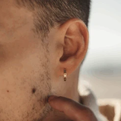 Edge Hoop (Silver) -Men Jewelry Store 2 f6112478 421c 413f 9e7b 8377b1bcf39d