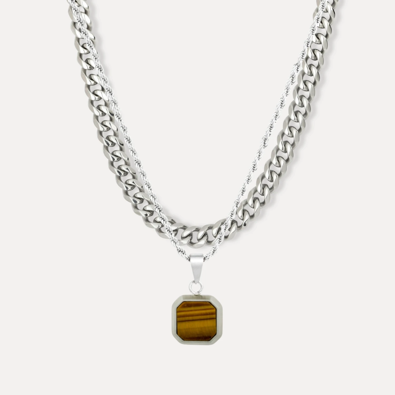 Tigers Eye Set (Silver) 3 Tigers Eye Set (Silver)