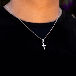 Mini Cross (Thin Chain) - 18K Gold -Men Jewelry Store 3 3f03ae35 4f9a 4f90 aa3f 831eac45e9ef