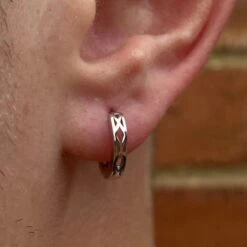 Edge Huggie Hoop (Gold) -Men Jewelry Store 3 9b42bc8b cfe6 409e 91e6 b90d05dac058