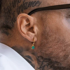 Opal Dangle (Black) -Men Jewelry Store 3 c2f82774 c40d 47ef 9708 0a28d42f62df 1