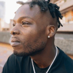 Square Diamond Stud (Silver) -Men Jewelry Store 3 cb519029 40b7 4f4d 94cb d4a839be8887