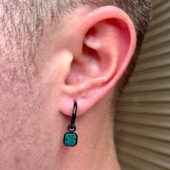 Opal Dangle (Black) -Men Jewelry Store 45 3e121c40 b63a 457d b3c4 cad85510b061