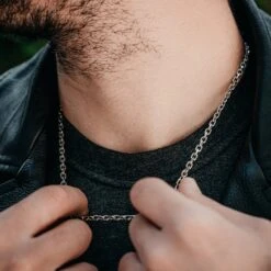 Silver Rolo Chain (4MM) -Men Jewelry Store 4 0ebcf6bf f556 46a6 913c 57c8254e1d0f