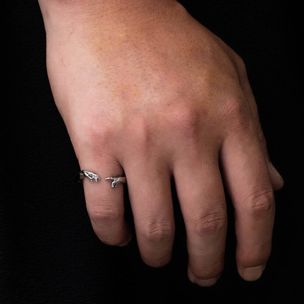 Creation Of Adam Ring - Silver 7 Creation Of Adam Ring - Silver - Image 5