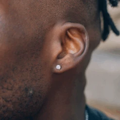 Micro Moissanite Stud (Silver) -Men Jewelry Store 5 60914008 c069 4aba b018 a9df7bcb0b74