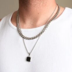 Onyx Set (Silver) -Men Jewelry Store 5 7d06cd6b 8dd3 41ba bed3 906d505064ab