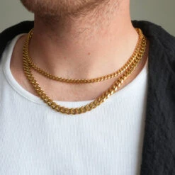 Gold Cuban Stack - 5MM / 8MM -Men Jewelry Store 5 9c3c8fe1 0e39 448a 9538 7a0a717ce692