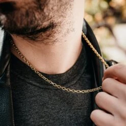Gold Rolo Chain (4MM) -Men Jewelry Store 6 5b349484 044b 4e42 9cd5 57070593ccae