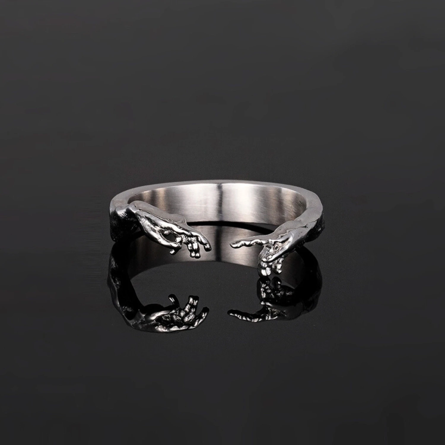 Creation Of Adam Ring - Silver 6 Creation Of Adam Ring - Silver - Image 4