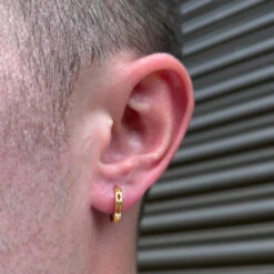 Edge Huggie Hoop (Silver) -Men Jewelry Store 6 e1972ccd e046 4ce0 9b29 1e15f8b6b57b 1