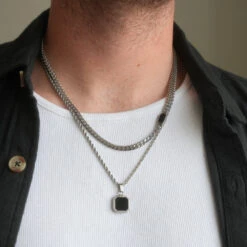 Onyx Cuban Necklace Set (Gold) -Men Jewelry Store 6 ff18a50f 28f5 4a7b 8ec4 38c1e4eb0890