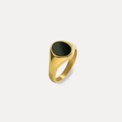 Black Onyx Signet Ring - Gold -Men Jewelry Store 76 1a350ea2 8f29 4469 943d 47a73b9b04ce