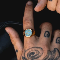 Large Opal Signet Ring - Gold -Men Jewelry Store 7 735c1eb9 45e3 48b6 9791 1b1d115ade52