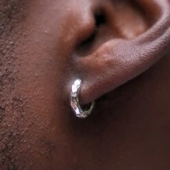 Huggie Hammered (Silver) -Men Jewelry Store 7 c29c328b cb2f 4e0b 8688 9c0b31c8e1a4