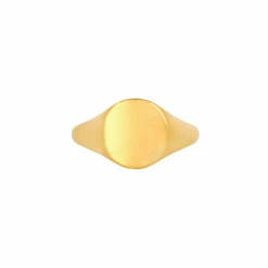 Smooth Signet Ring - Gold -Men Jewelry Store 8 17ff229a 23bc 4807 ac86 080145bb5516