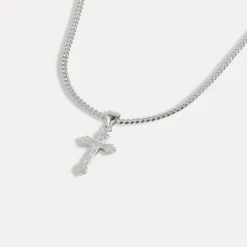 Micro Vintage Cross - 925 Silver