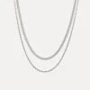 Silver Cuban + Rope Stack Chain 2 Silver Cuban + Rope Stack Chain -Men Jewelry Store 99 2