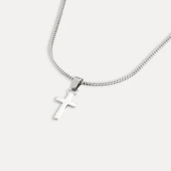 Mini Cross (Thin Chain) - 925 Silver