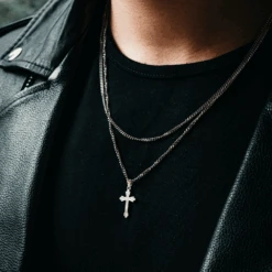 Micro Vintage Cross - 925 Silver -Men Jewelry Store 9 2 1