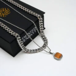 Tigers Eye Set (Silver) 13 Tigers Eye Set (Silver) -Men Jewelry Store 9 59ee0a9d e455 4944 ac58 f08a882e4ecc
