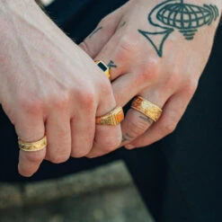 Ignis Orange Ring - Gold -Men Jewelry Store AR504539 8e1aa19e 97e2 48ef a21f 1bb2ba65bfea