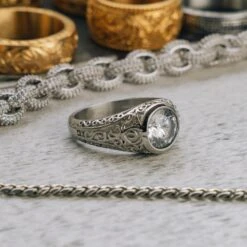 Axis Ring - Silver -Men Jewelry Store AR509305