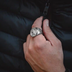 Saint Michael Ring - Silver -Men Jewelry Store ATG 0504